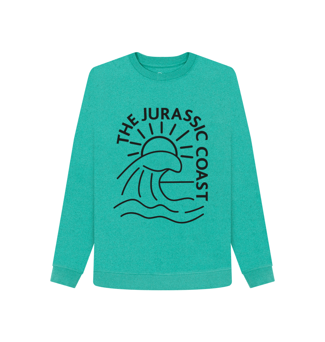 Seagrass Green Womens Jurassic Coast Sweatshirt