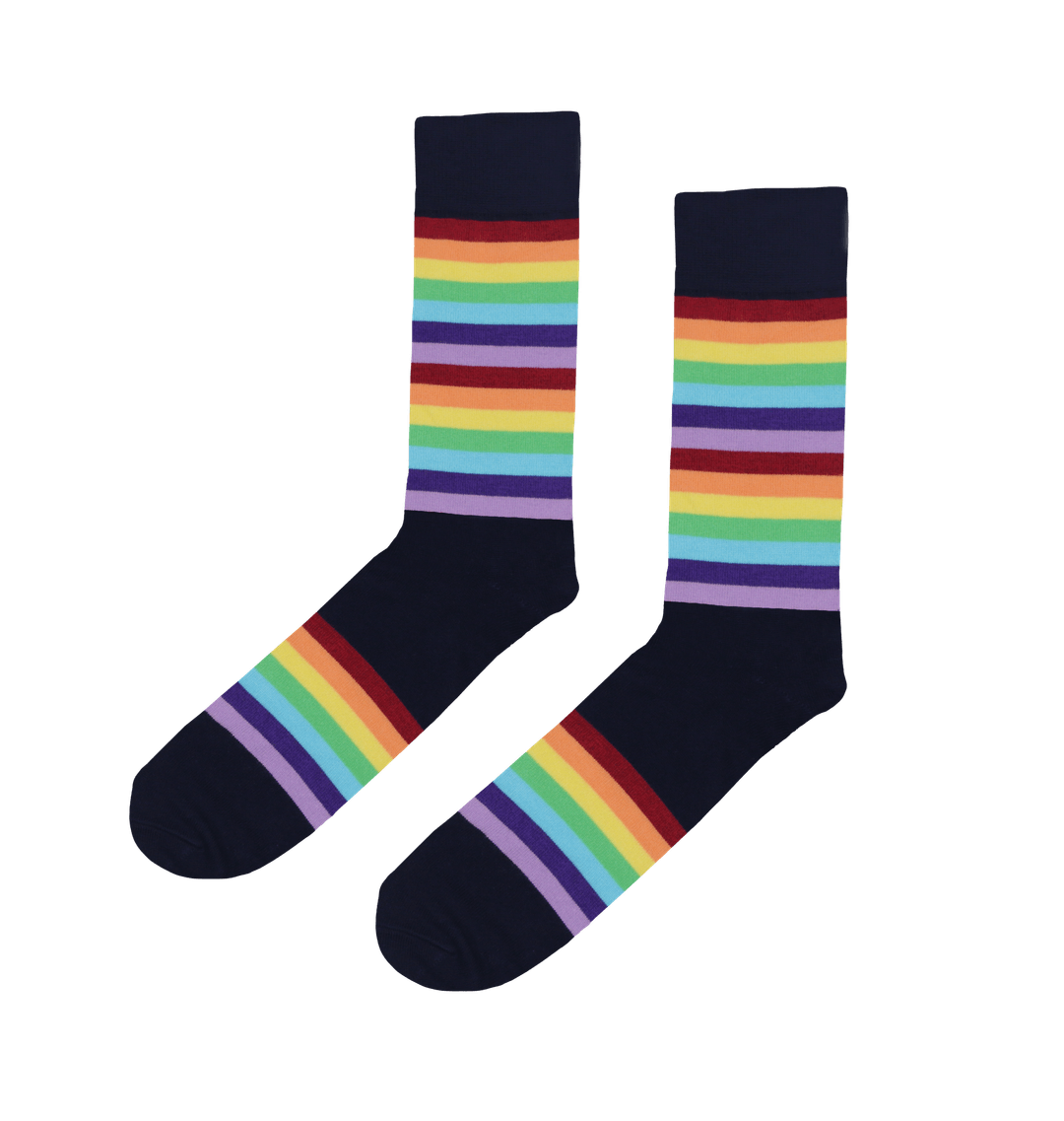 Rainbow Men's Bamboo Socks Pair