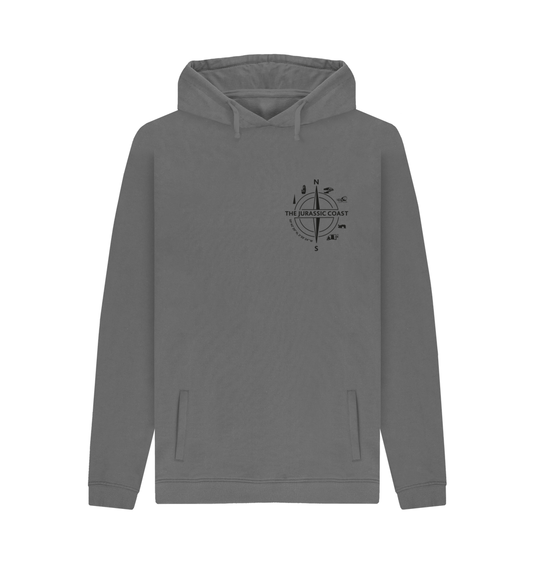 Slate Grey Mens Jurassic Coast Hoodie