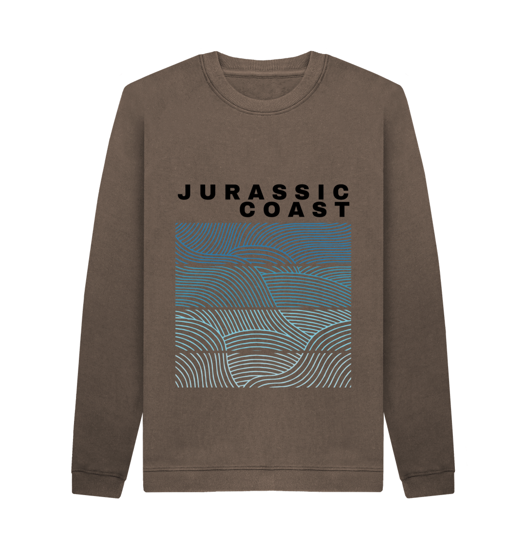 Chocolate Mens Jurassic Coast Crew Sweater