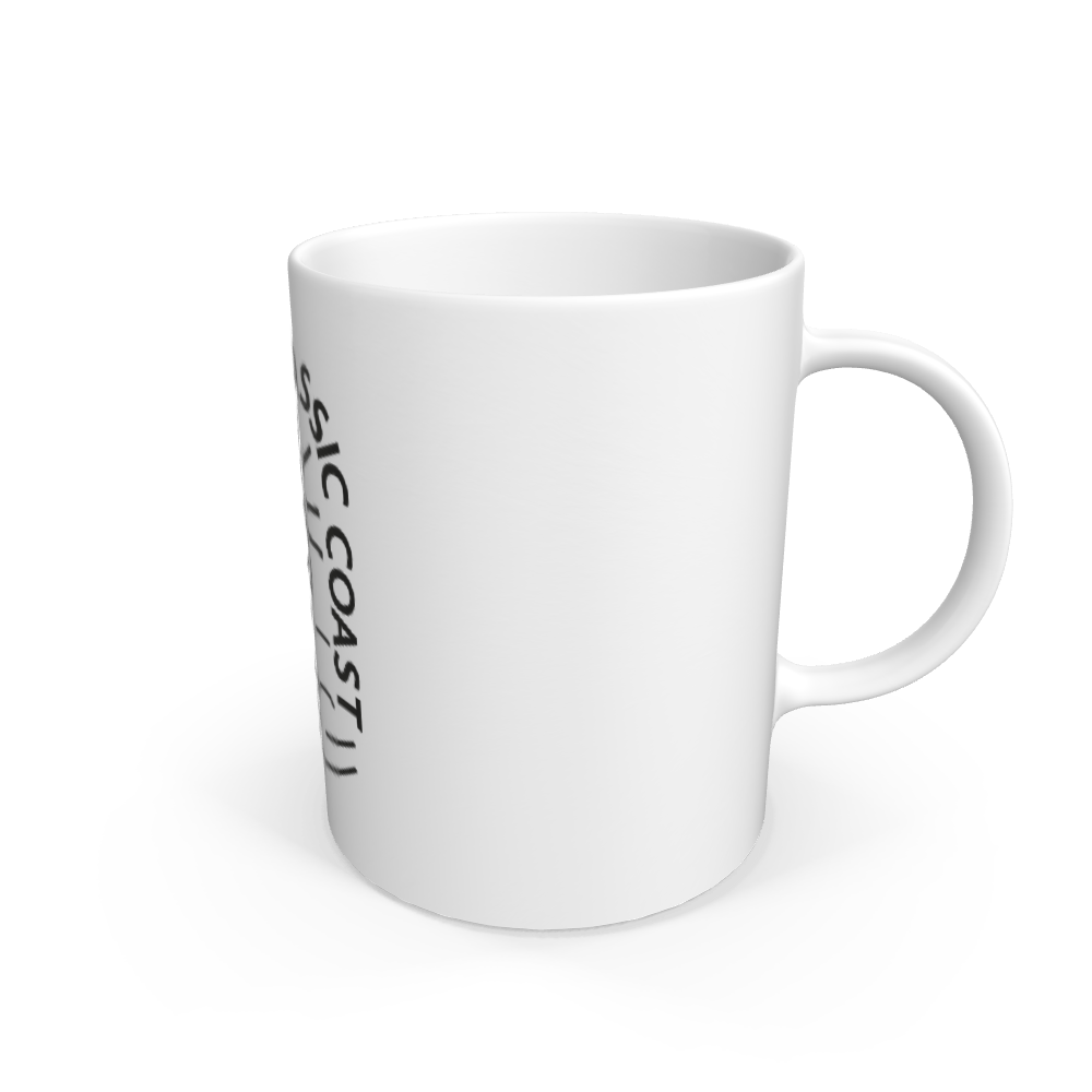 White Jurassic Coast Wave Ceramic Mug