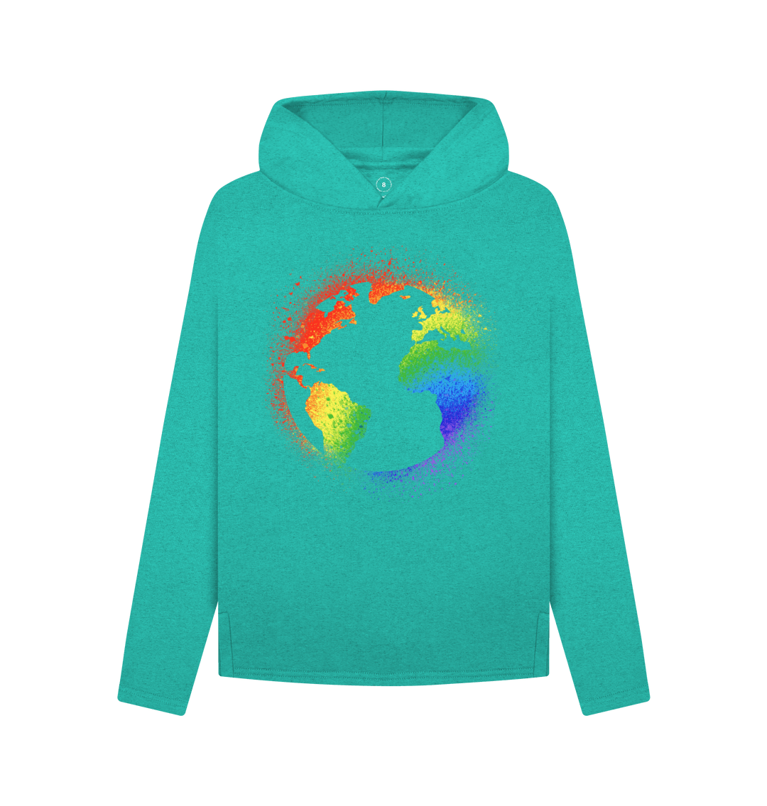 Seagrass Green Womens Relaxed Earth Hoodie