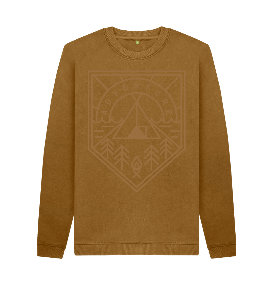 Brown Mens Adventure Sweatshirt