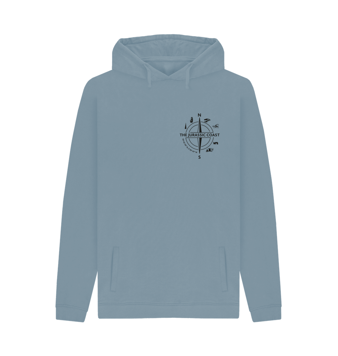 Stone Blue Mens Jurassic Coast Hoodie