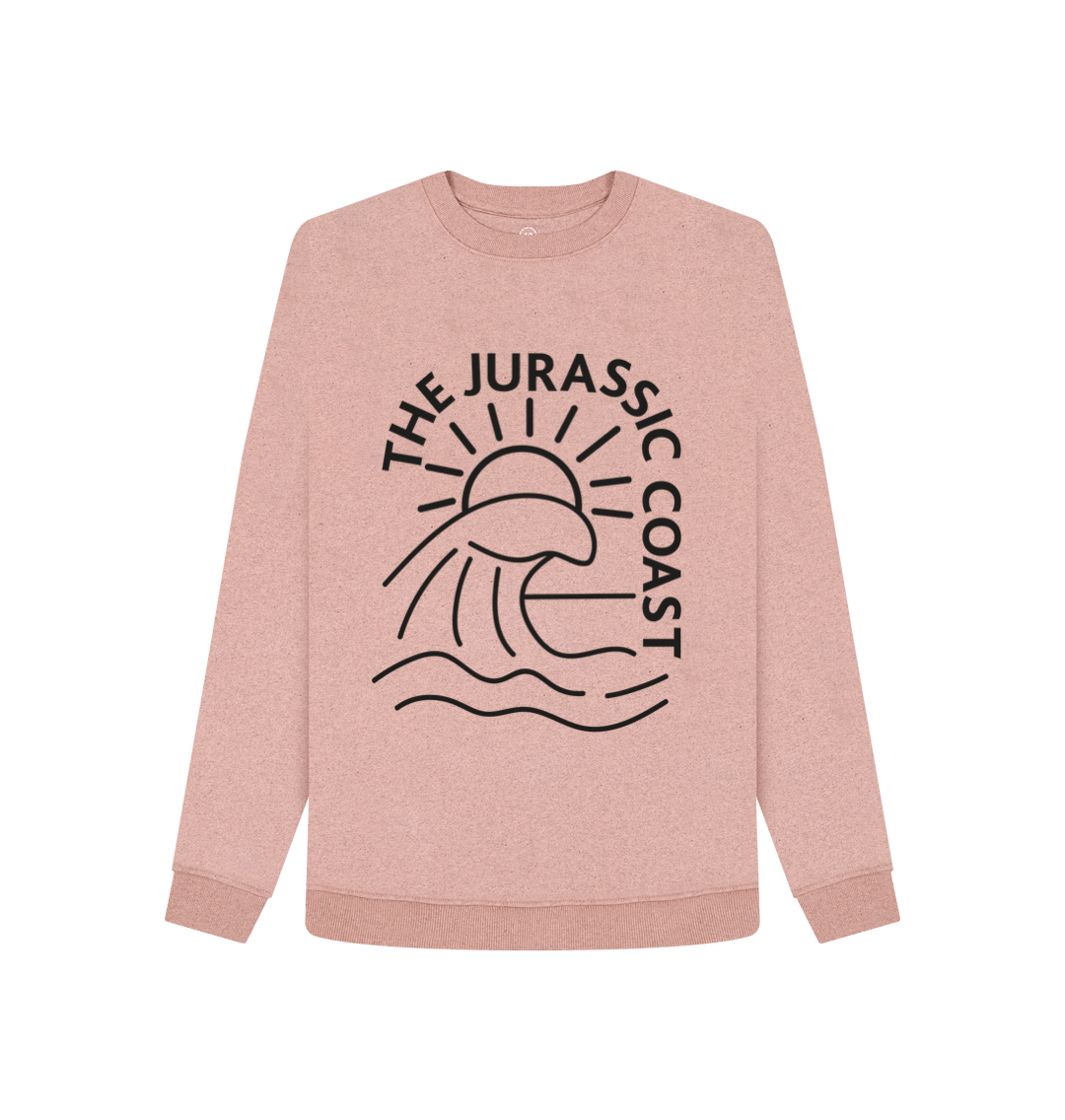 Sunset Pink Womens Jurassic Coast Sweatshirt