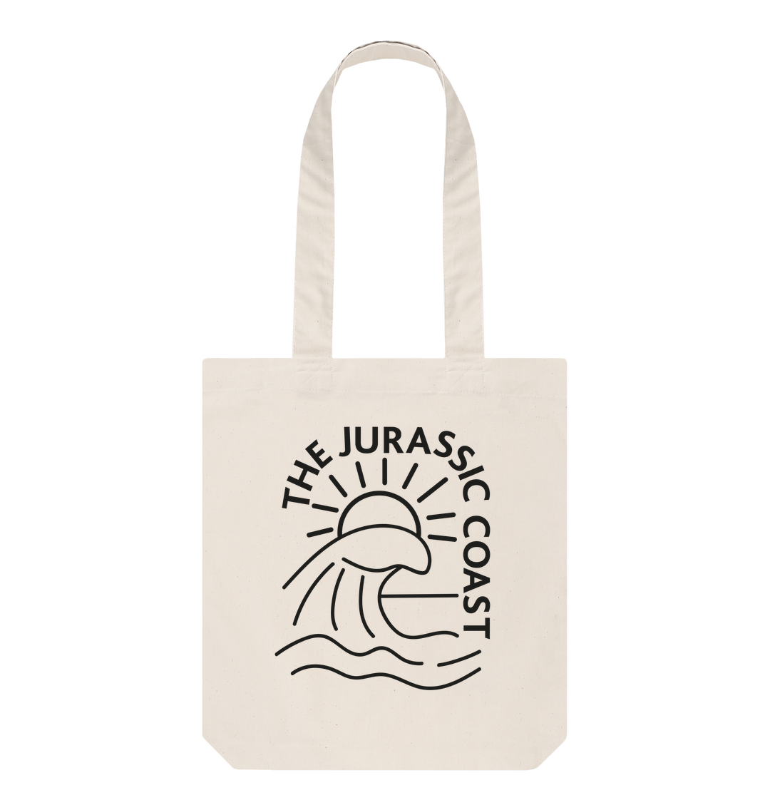 Natural Jurassic Coast Wave Tote Bag