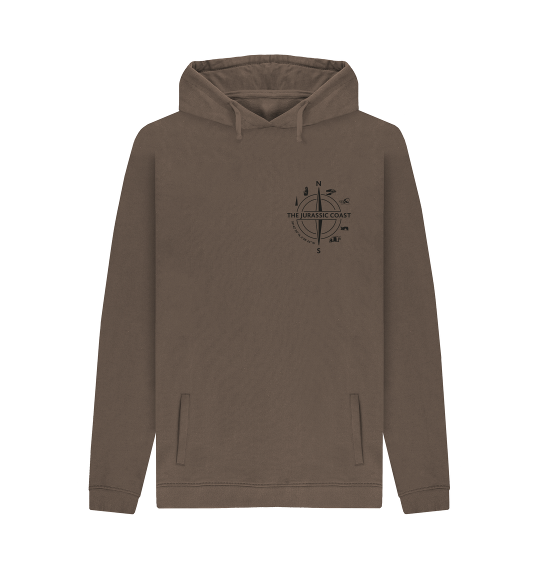 Chocolate Mens Jurassic Coast Hoodie