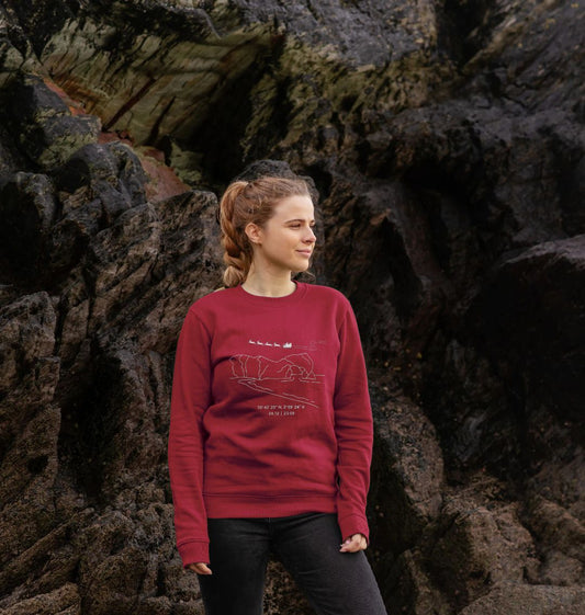 Womens Festive Durdle Crew Sweater