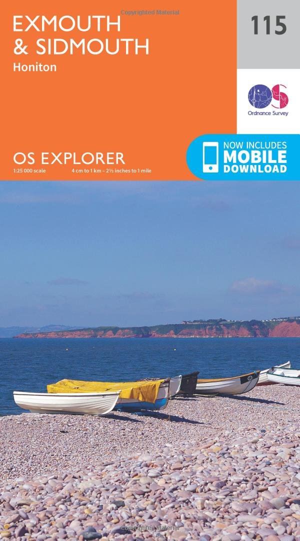 Ordnance Survey Map Exmouth and Sidmouth 115